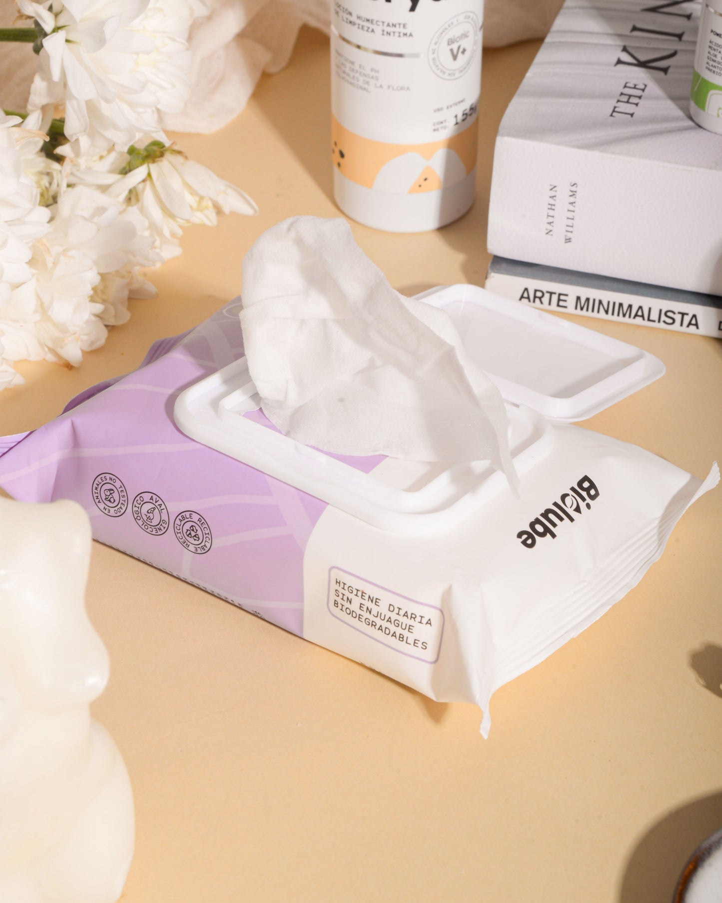 Toallitas refrescantes y biodegradables de higiene íntima