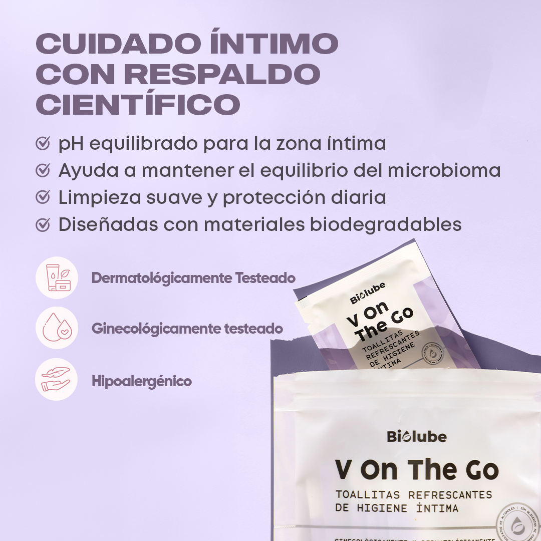 Refreshing and biodegradable intimate hygiene wipes (Pack x4)