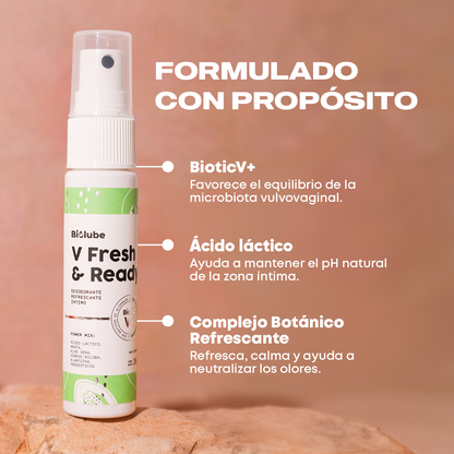 V Fresh & Ready desodorante íntimo
