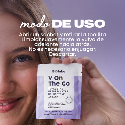 Refreshing and biodegradable intimate hygiene wipes (Pack x4)