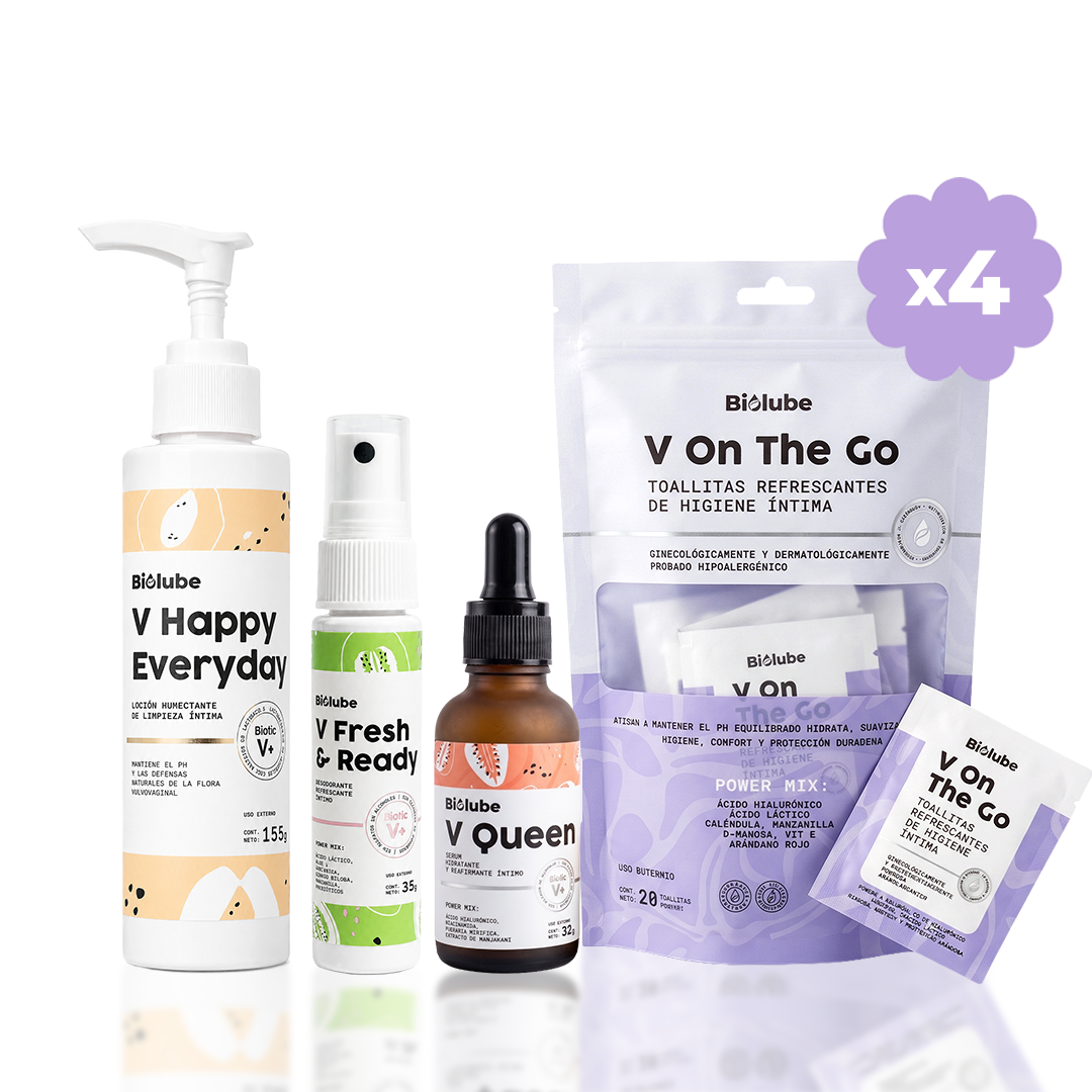 Kit Rutina Completa + 4 Packs de Toallitas individuales