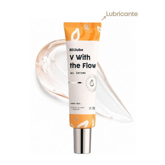 V With the Flow Gel Lubricante para el bienestar íntimo
