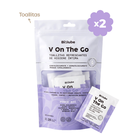 Refreshing and biodegradable intimate hygiene wipes (Pack x4)