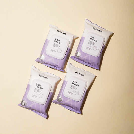 Refreshing and biodegradable intimate hygiene wipes (Pack x4)