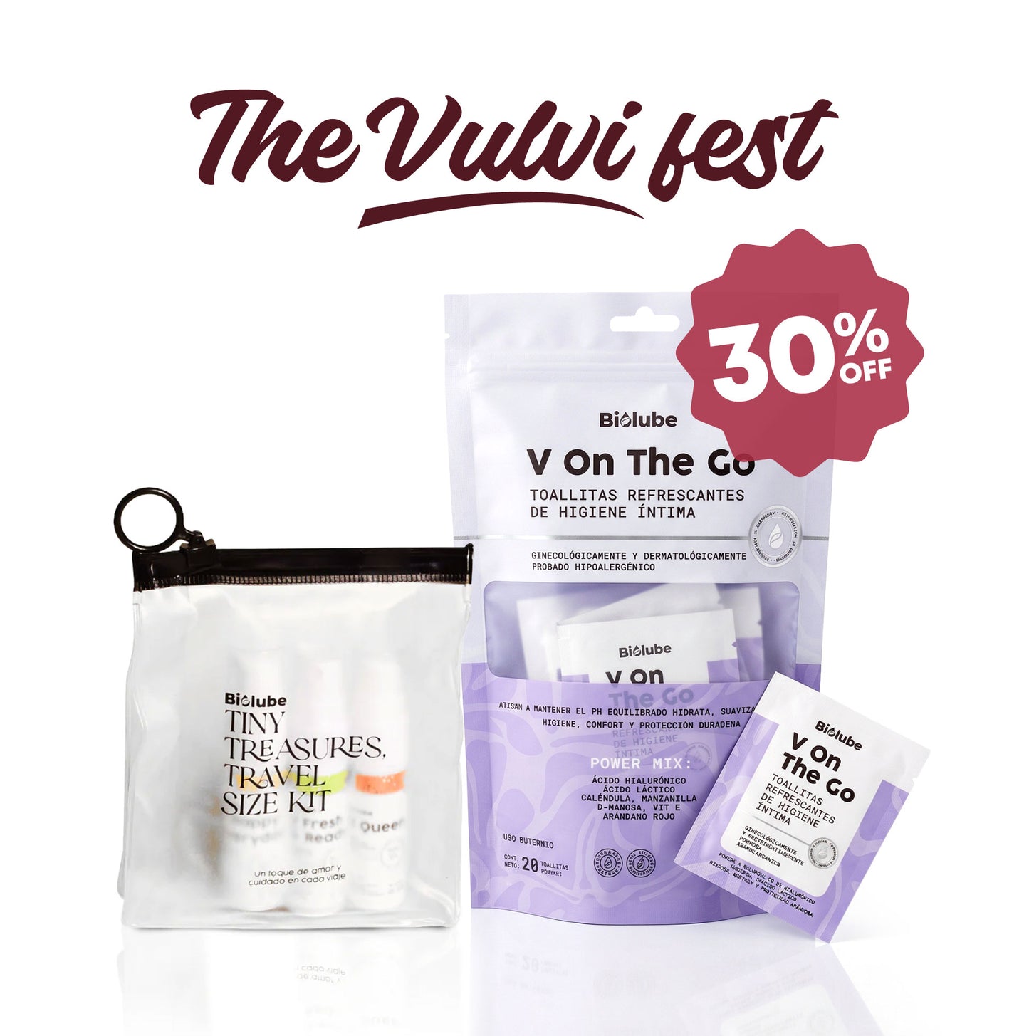 LAUNCH OF WIPES: Travel size kit + GIFT wipes